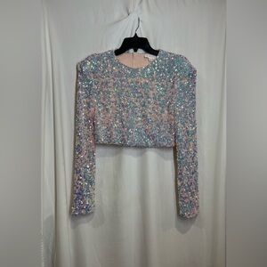 Pink Iradescant Mable Top